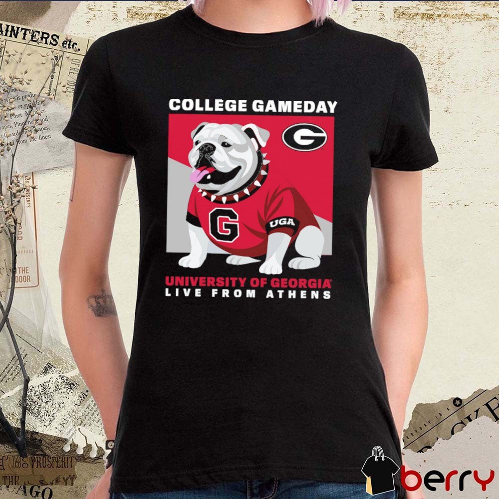 Georgia Bulldogs ESPN College GameDay University Of Georgia Live From Athens Mascot t-shirt