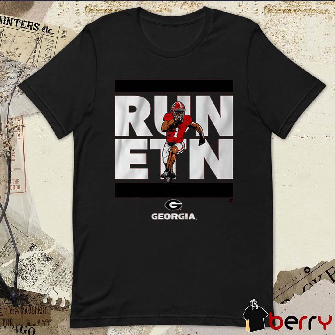 Georgia Bulldogs Football Trevor Etienne Run ETN t-shirt