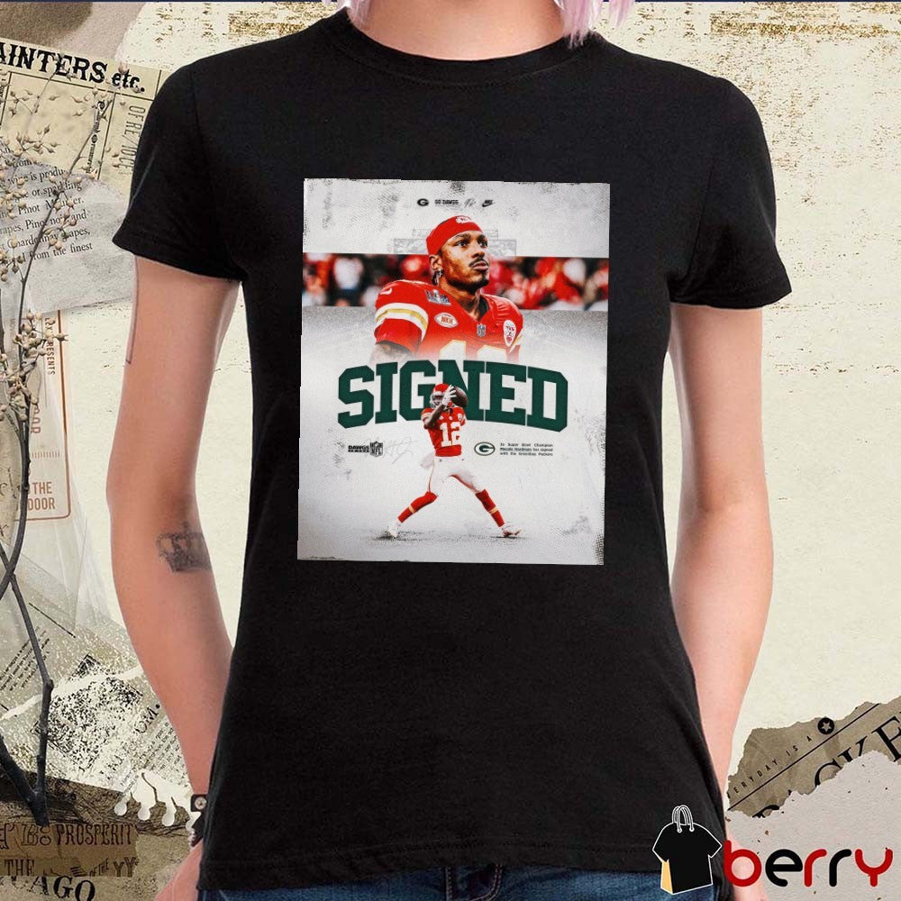 Georgia Bulldogs football 3x Super Bowl Champion Mecole Hardman has signed with the Green Bay Packers Poster t-shirt