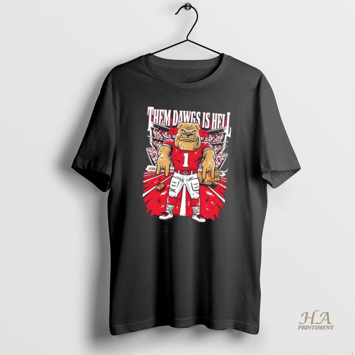 Official Georgia Bulldogs Horns Down Them Dawgs Is Hell T-Shirts, Hoodie, Sweatshirt | InkNestWear.com