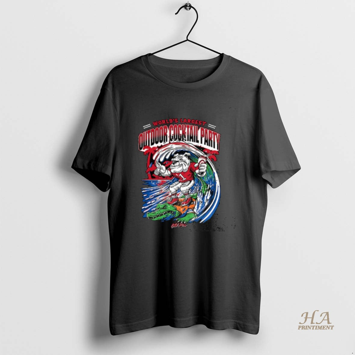 Official Georgia Bulldogs Vs Florida Gators Worlds Largest Outdoor Cocktail Party Mascot T-Shirts, Hoodie, Sweatshirt