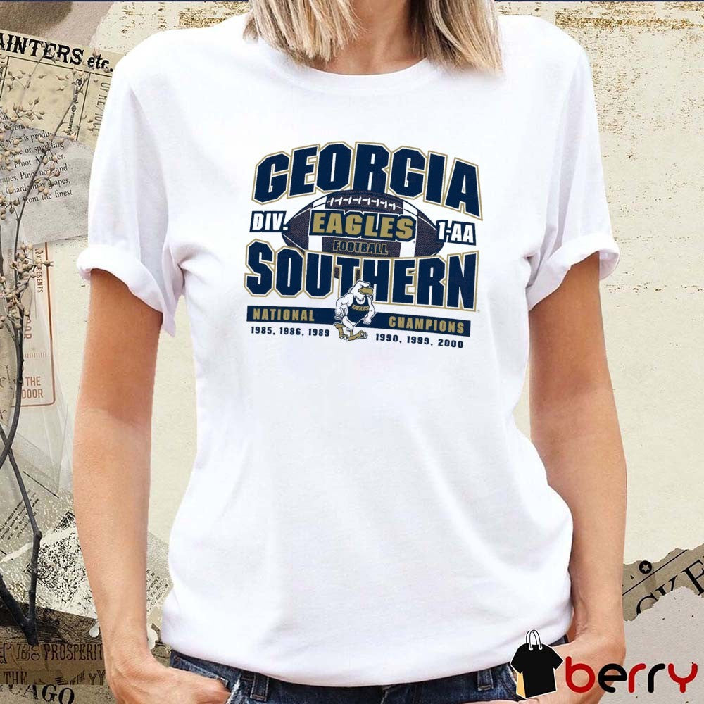 Georgia Southern Eagles Football National Champions DIV 1-AA 1985-2000 t-shirt