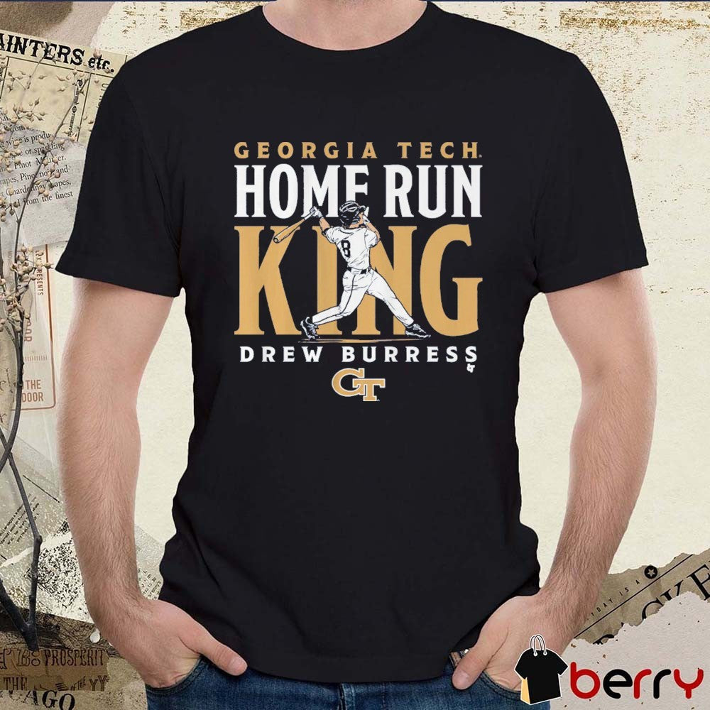 Georgia Tech Yellow Jackets Baseball Drew Burress Home Run King t-shirt