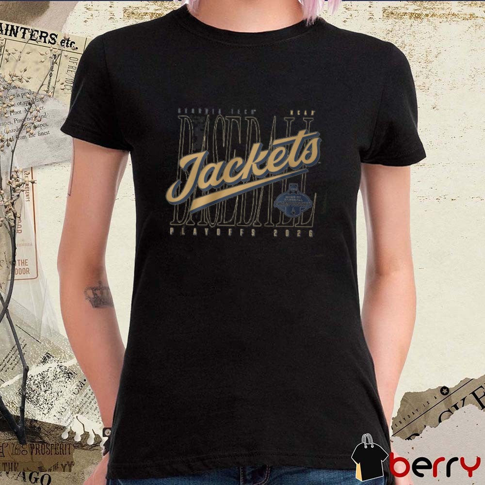 Georgia Tech Yellow Jackets NCAA Playoffs 2026 DI Baseball Championship Atlanta Regional Script t-shirt