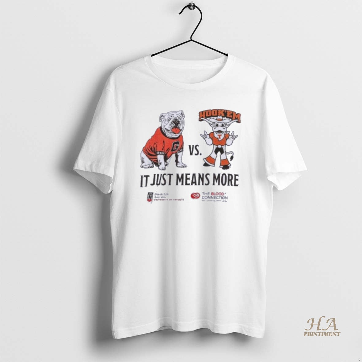 Official Georgia Vs Texas 2025 It Just Means More Mascot T-Shirts, Hoodie, Sweatshirt | InkNestWear.com