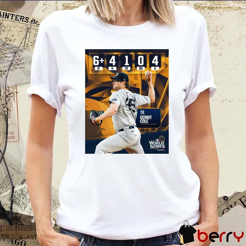 Gerrit Cole New York Yankees MLB Delivered A Quality Start In His First World Series 2024 Poster t-shirt