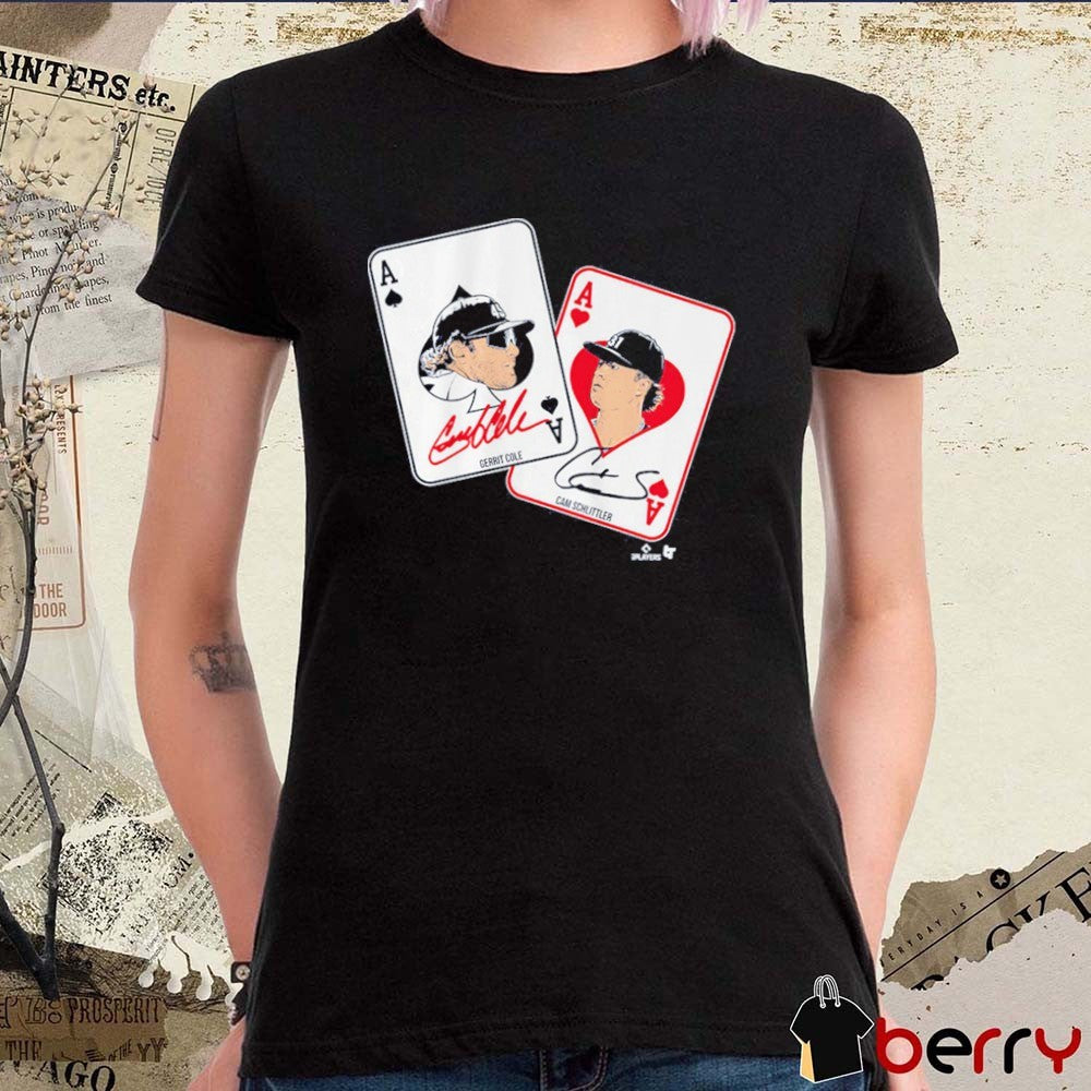 Gerrit Cole and Cam Schlittler Pocket Aces New York Yankees MLB Signatures t-shirt