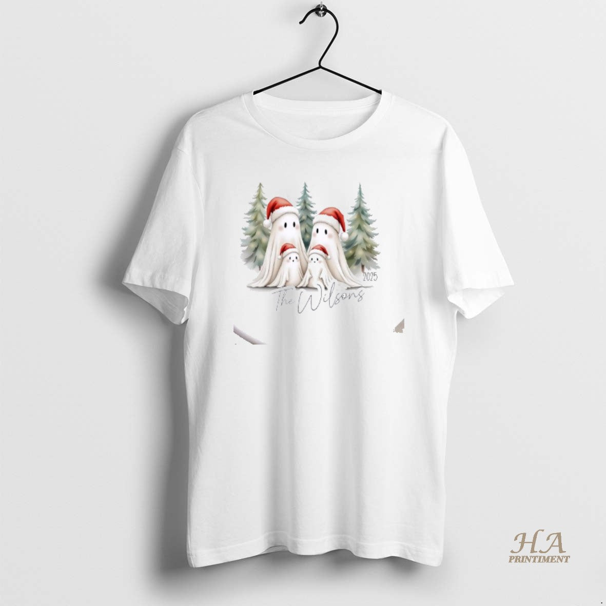 Official Ghost Family Christmas Personalized Ornaments White T-Shirts, Hoodie, Sweatshirt | InkNestWear.com