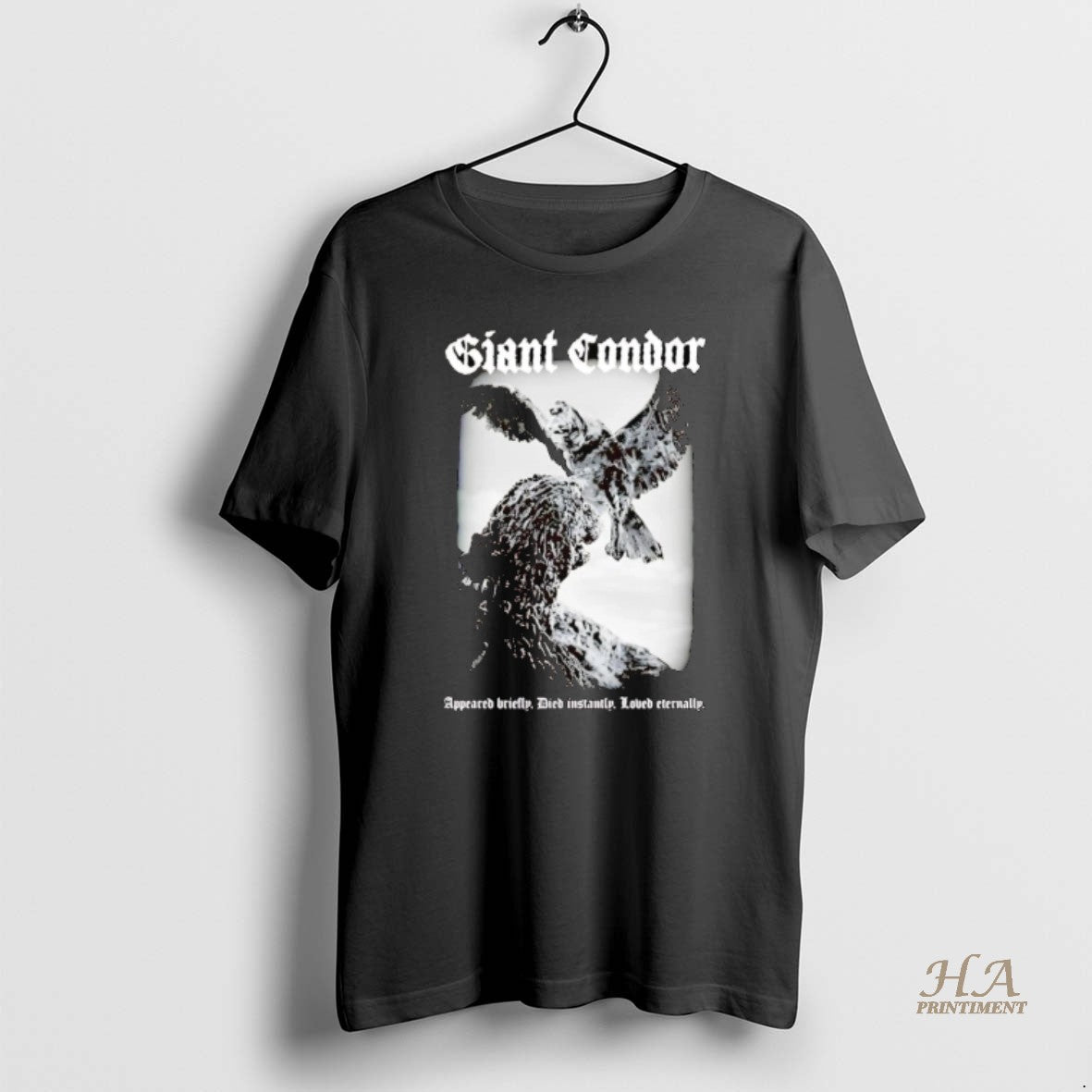 Official Giant Condor Appeared Briefly Died Instantly Loved Eternally T-Shirts, Hoodie, Sweatshirt | InkNestWear.com