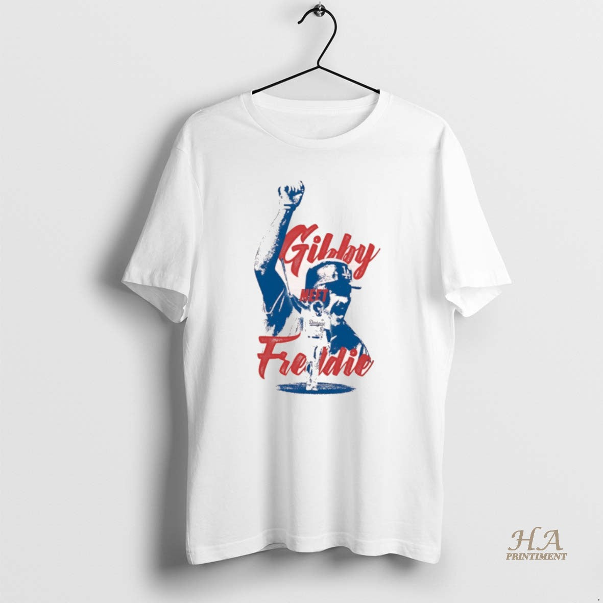 Official Gibby Meet Freddie Los Angeles Dodgers T-Shirts, Hoodie, Sweatshirt | InkNestWear.com