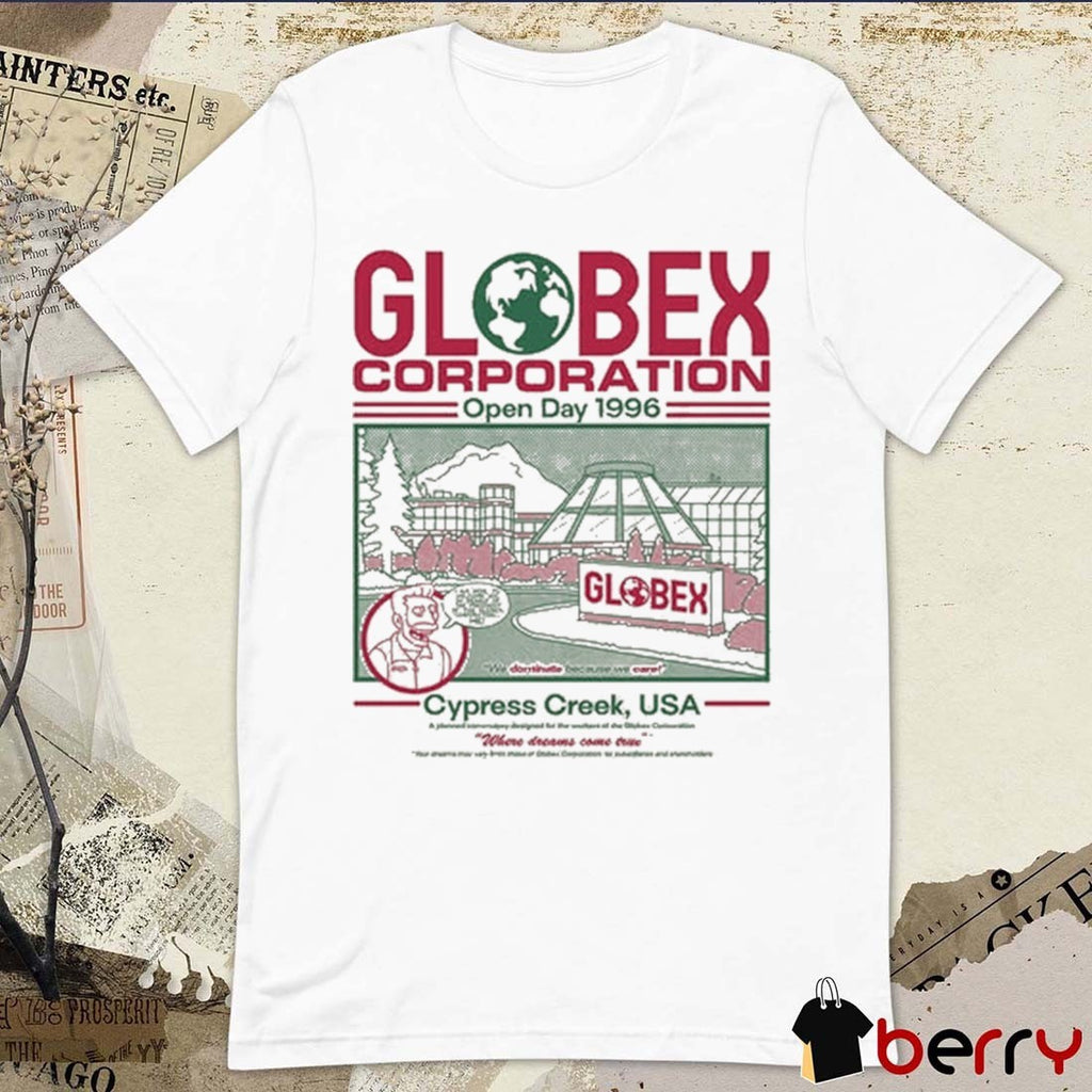 Globex Corporation Open Day 1996 Cypress Creek USA t-shirt
