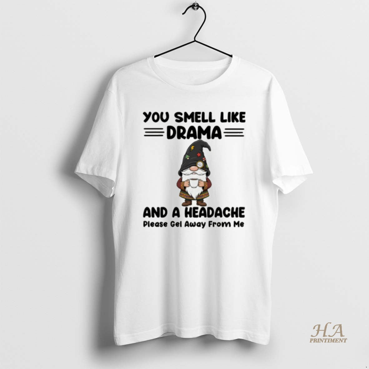 Official Gnome You Smell Like Drama And A Headache Please Get Away From Me Christmas T-Shirts, Hoodie, Sweatshirt