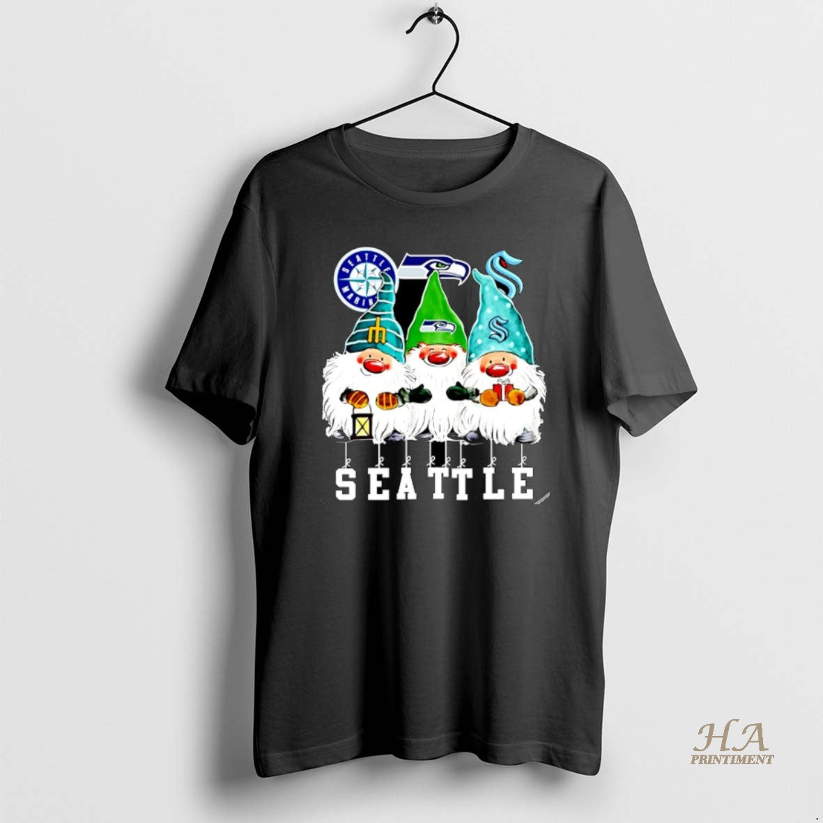 Official Gnomies Seattle Sports Team Merry Christmas Christmas T-Shirts, Hoodie, Sweatshirt | InkNestWear.com