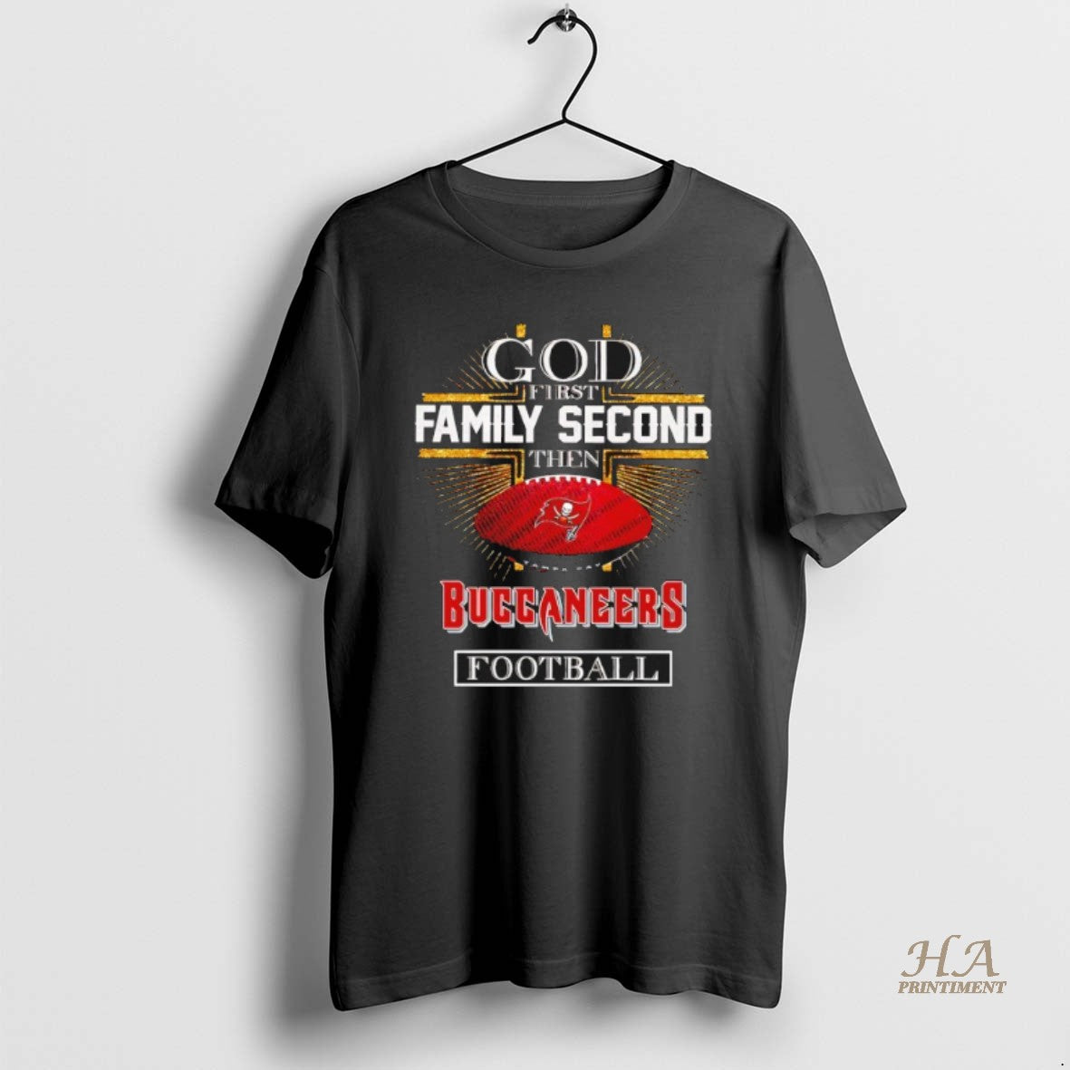 Official God First Family Second Then Tampa Bay Buccaneers Football Cross T-Shirts, Hoodie, Sweatshirt | InkNestWear.com