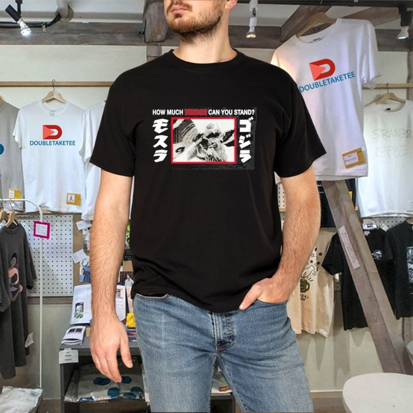 Godzilla Mothra Terror Black 5 Panel Shirts