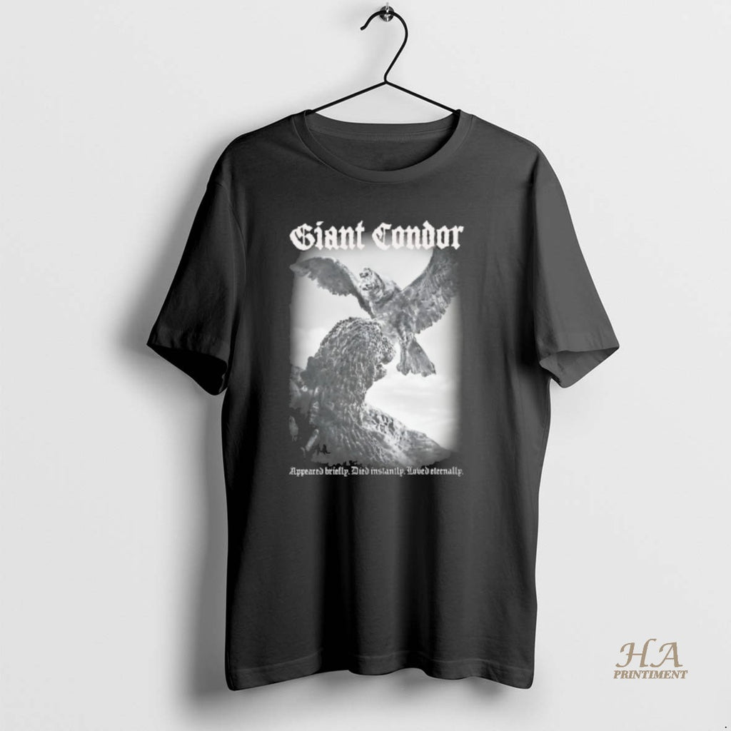 Official Godzilla Giant Condor Appeared Briefly Died Instantly Loved Eternally T-Shirts, Hoodie, Sweatshirt | InkNestWear.com