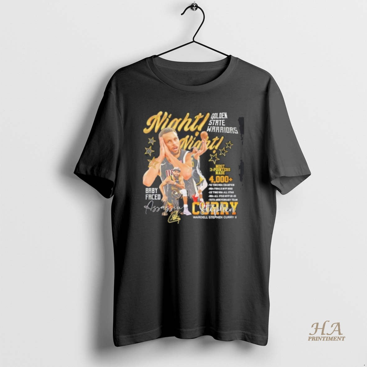 Official Golden State Warriors Stephen Curry Night Night Signature T-Shirts, Hoodie, Sweatshirt | InkNestWear.com