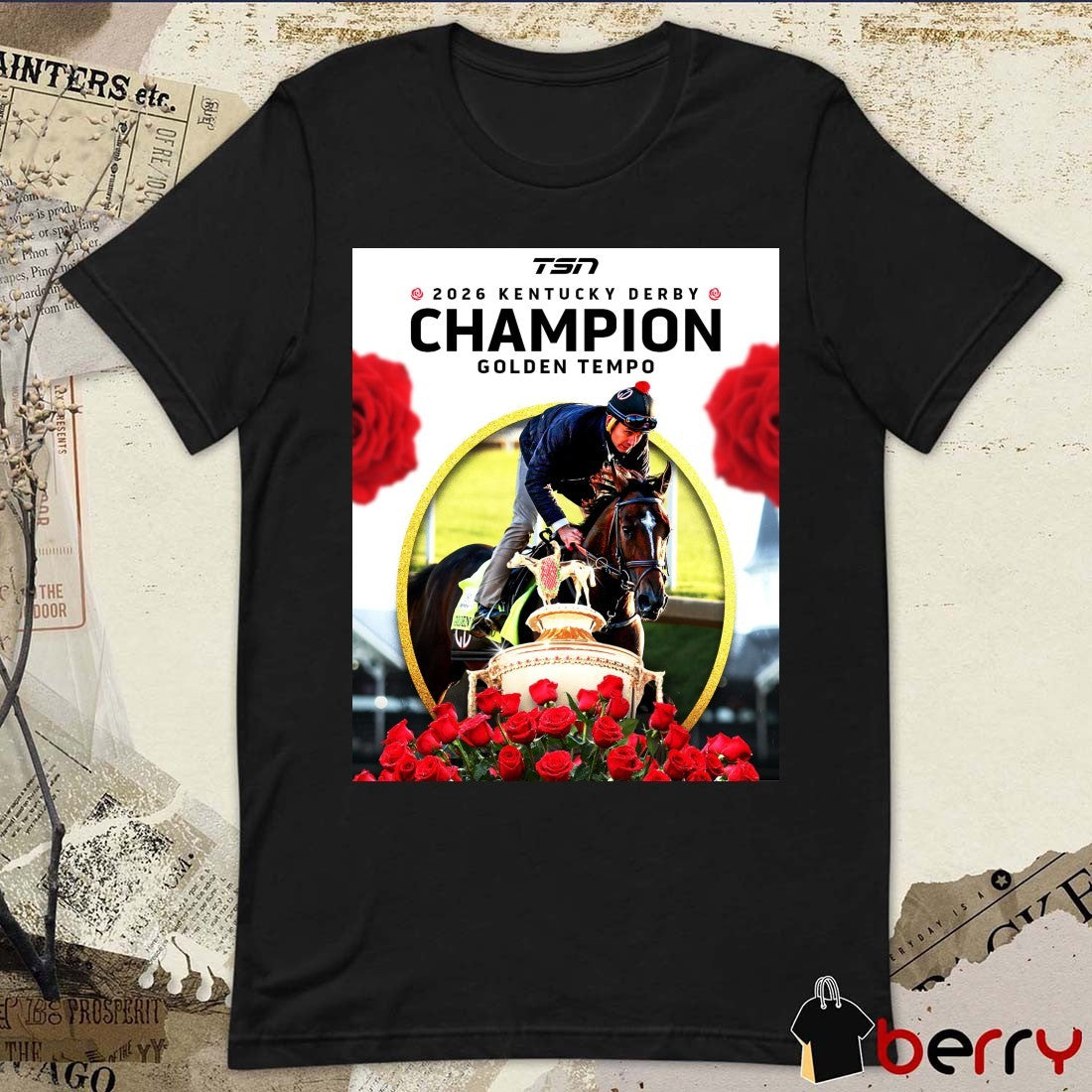 Golden Tempo Kentucky Derby Champion 2026 Poster t-shirt