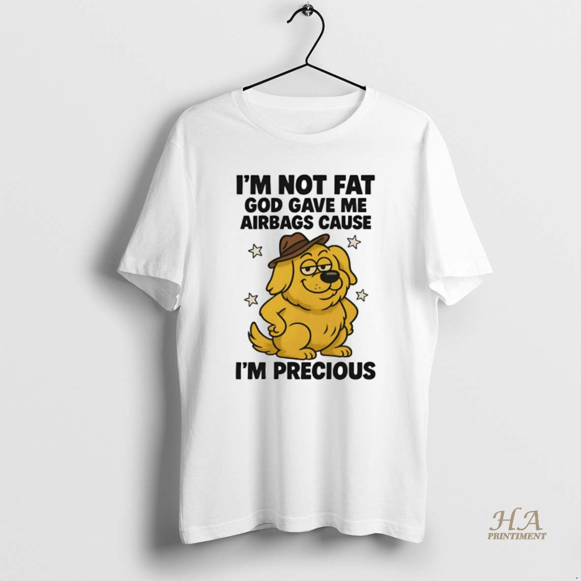 Official Golden Retriever Im Not Fat God Gave Me Airbags Cause Im Precious T-Shirts, Hoodie, Sweatshirt | InkNestWear.com