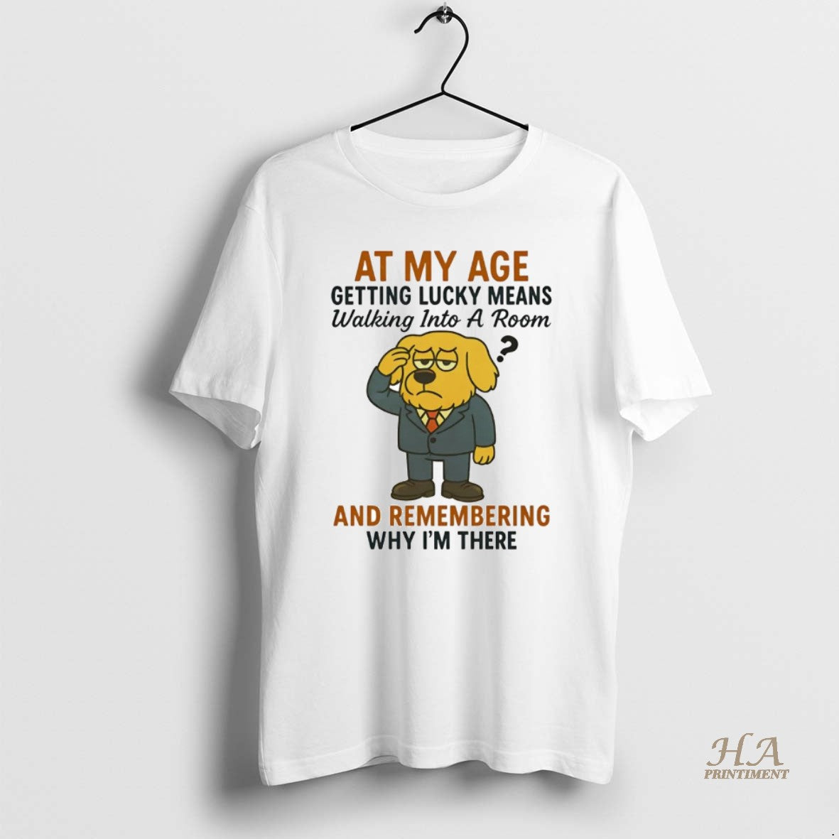 Official Golden Retriever At My Age Getting Lucky Means T-Shirts, Hoodie, Sweatshirt | InkNestWear.com