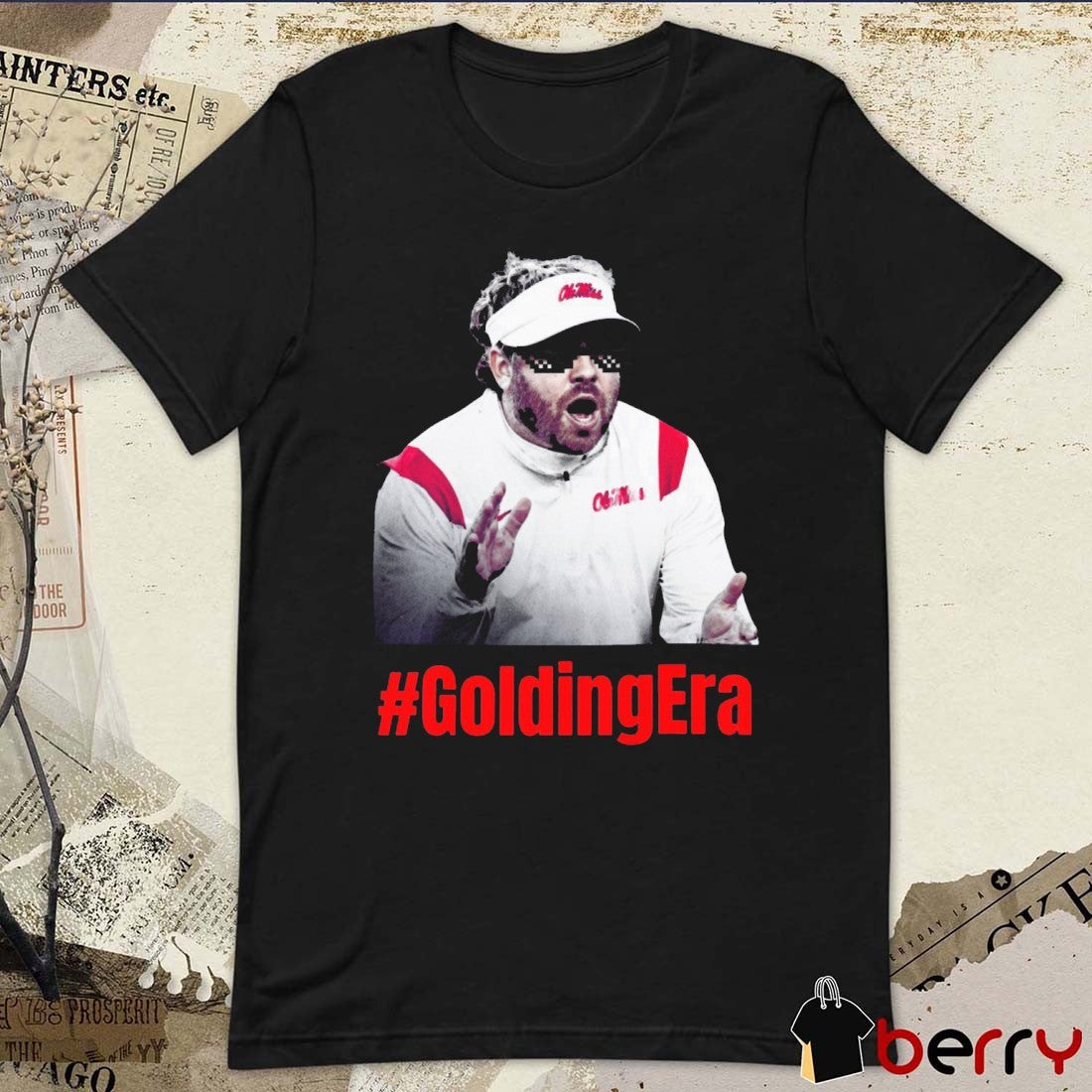 GoldingEra Pete Golding Ole Miss Rebels t-shirt