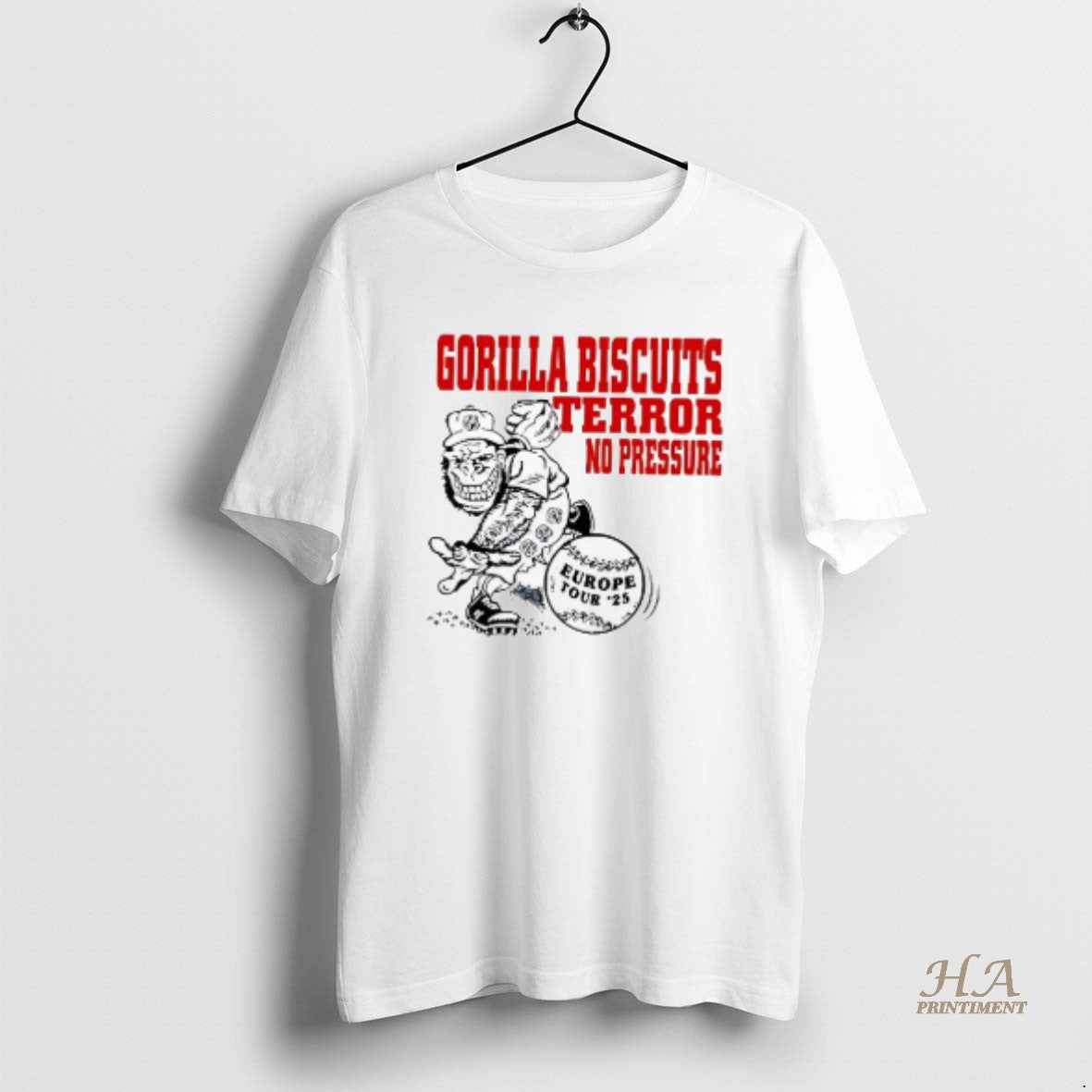 Official Gorilla Biscuits Terror No Pressure Europe Tour 25 T-Shirts, Hoodie, Sweatshirt | InkNestWear.com