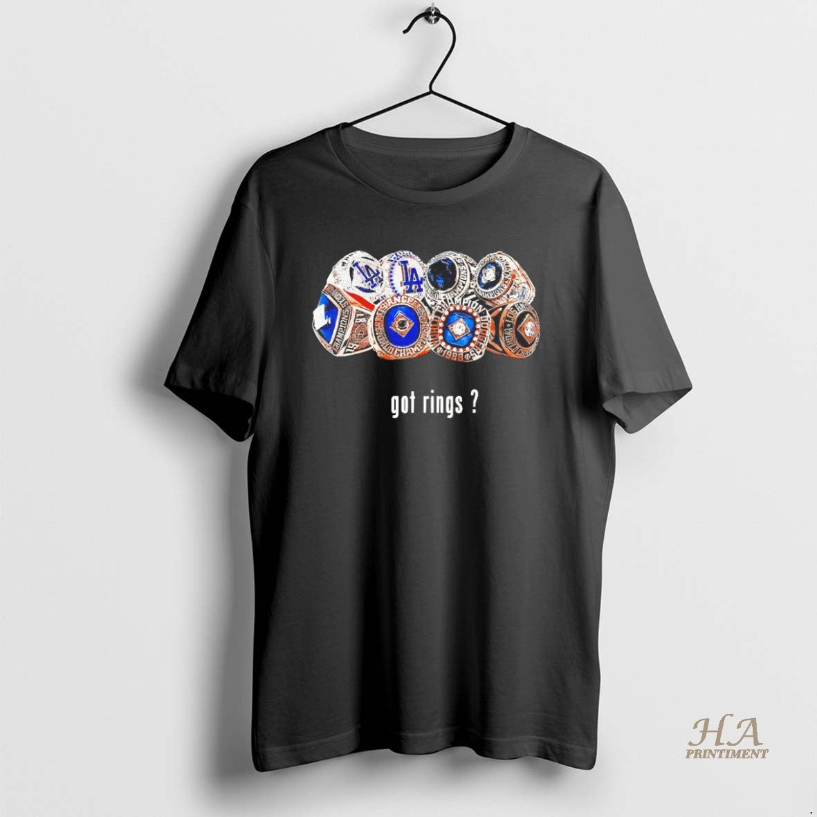 Official Got Rings Los Angeles Dodgers World Series Champions Blackshirt T-Shirts, Hoodie, Sweatshirt | InkNestWear.com