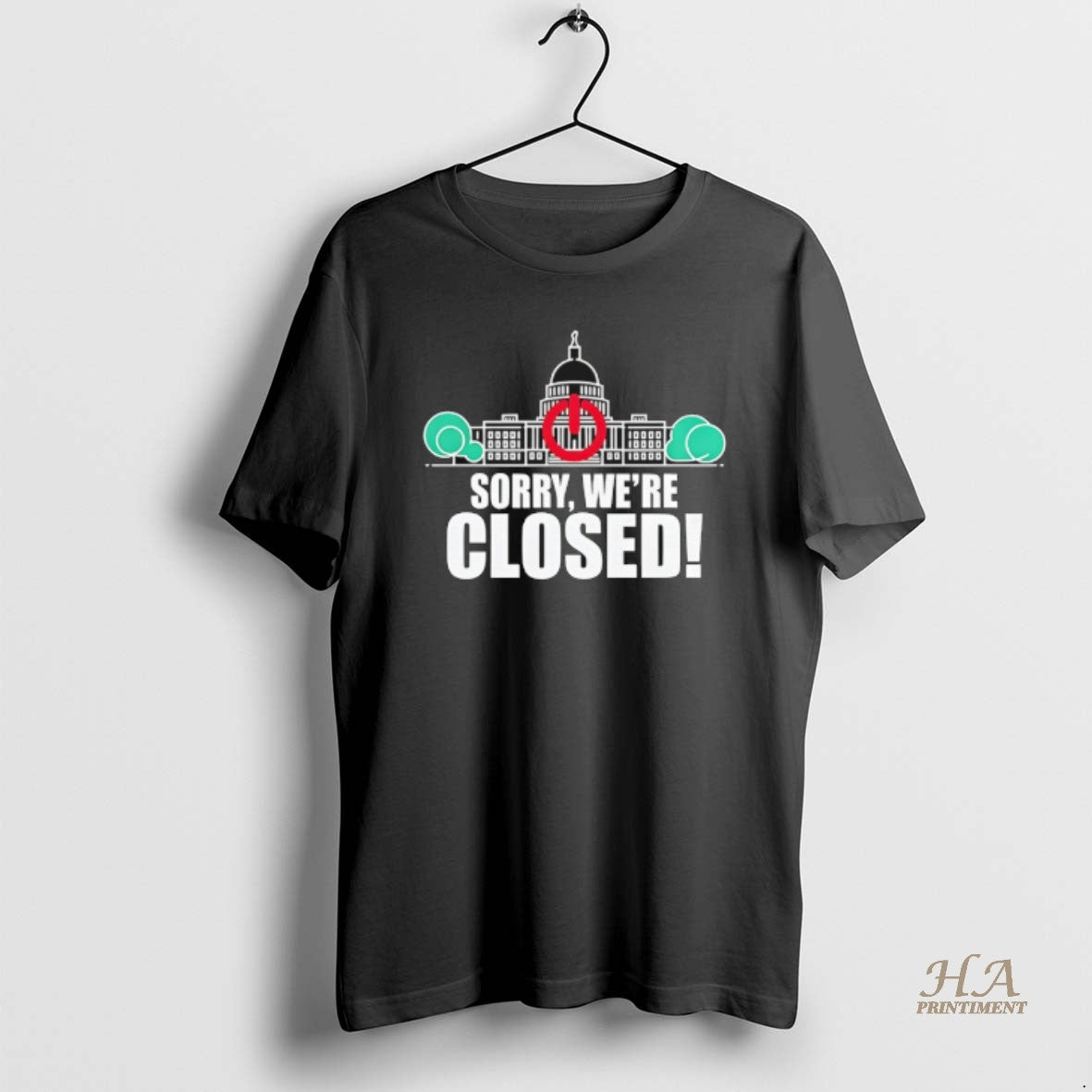 Official Government Shutdown 2025 Sorry Were Closed T-Shirts, Hoodie, Sweatshirt | InkNestWear.com