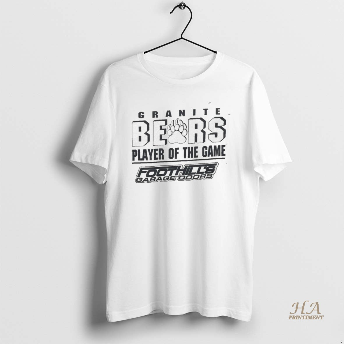 Official Granite Bears Player Of The Game Foothills Garage Doors T-Shirts, Hoodie, Sweatshirt | InkNestWear.com