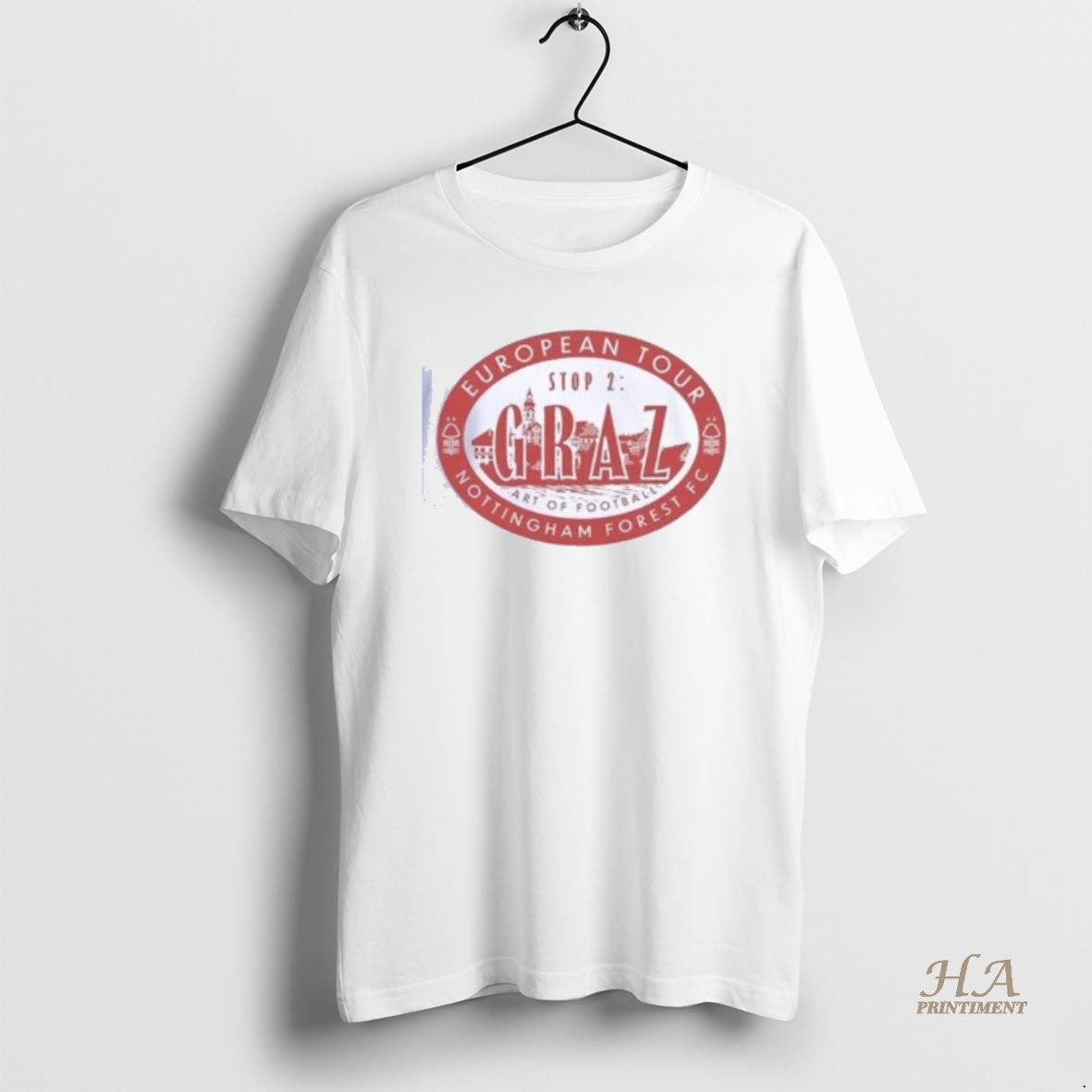 Official Graz Stop 2 Art Of Football European Tour Nottingham Forest Fc Logo Shirts Hoodie, Sweatshirt | InkNestWear.com
