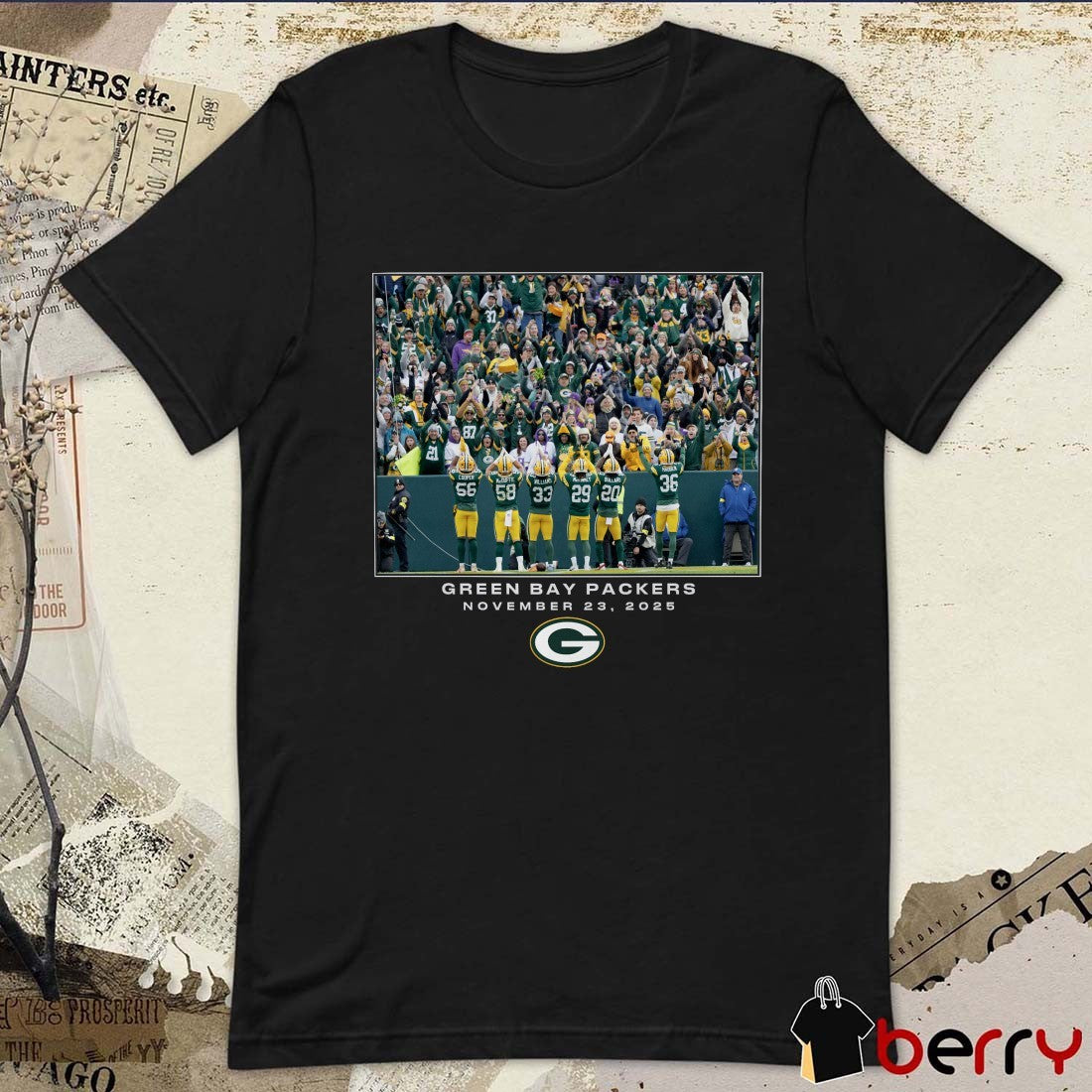 Green Bay Packers NFL Flash Features Week 12 November 23 2025 t-shirt