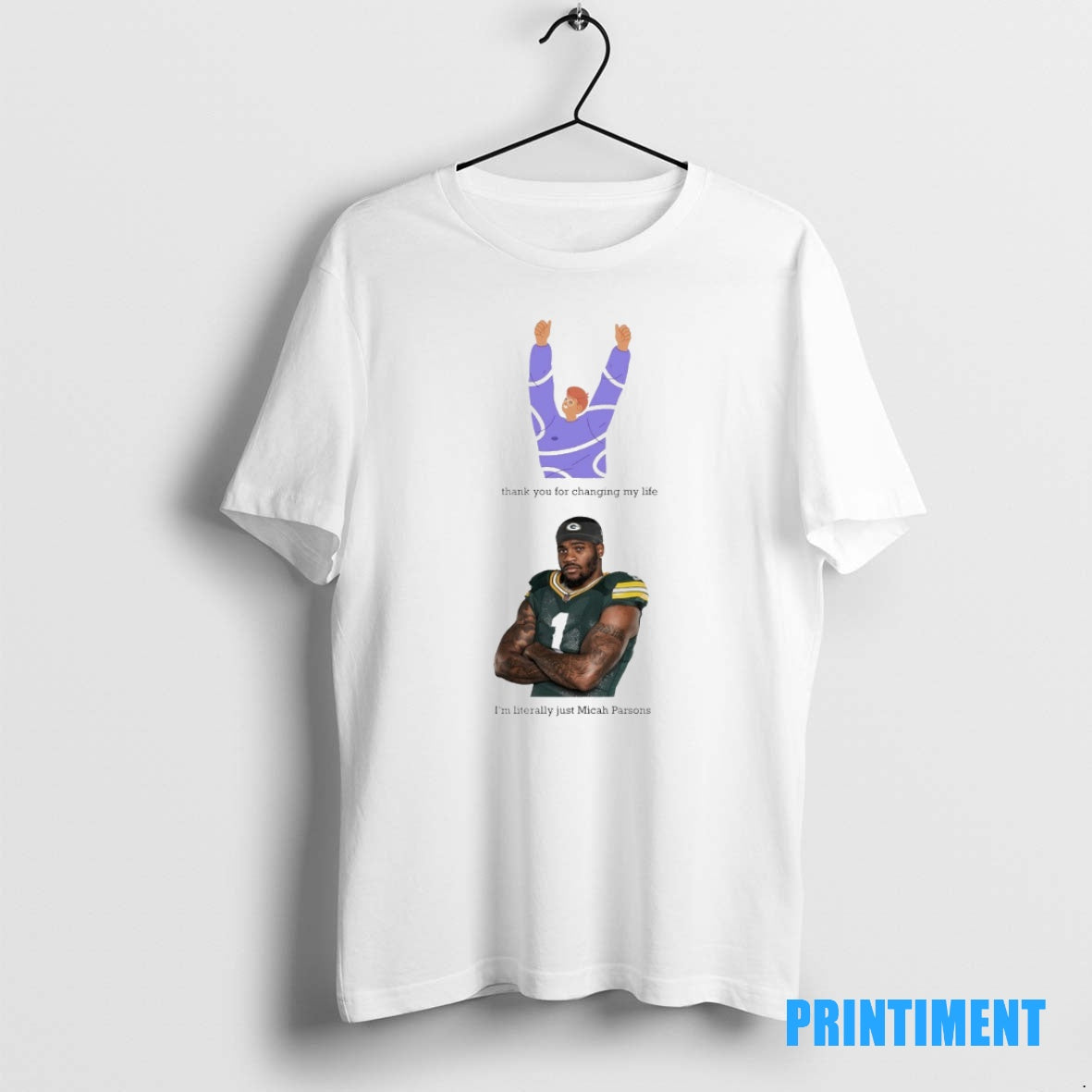 Official Green Bay Packers Thank You For Changing My Life Im Literally Just Micah Parsons T-Shirts, Hoodie, Sweatshirt