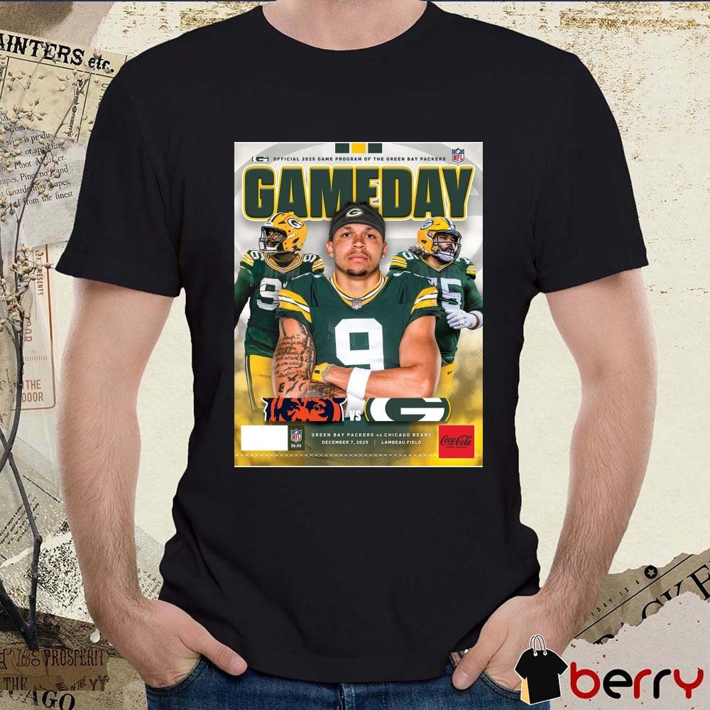 Green Bay Packers vs. Chicago Bears Gameday Program December 7, 2025 Lambeau Field Poster t-shirt