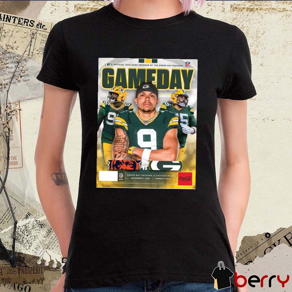 Green Bay Packers vs. Chicago Bears Gameday Program December 7, 2025 Lambeau Field Poster t-shirt