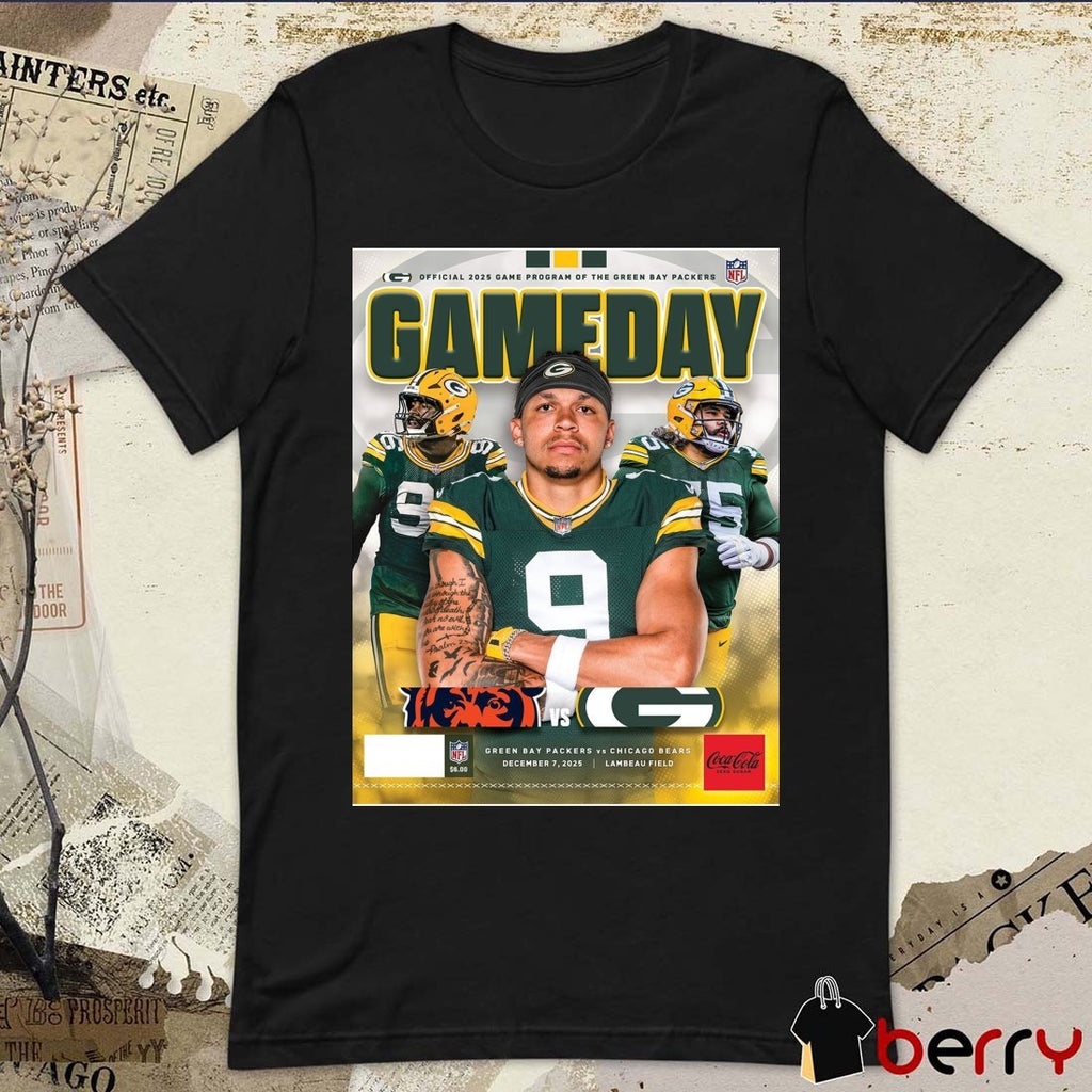 Green Bay Packers vs. Chicago Bears Gameday Program December 7, 2025 Lambeau Field Poster t-shirt