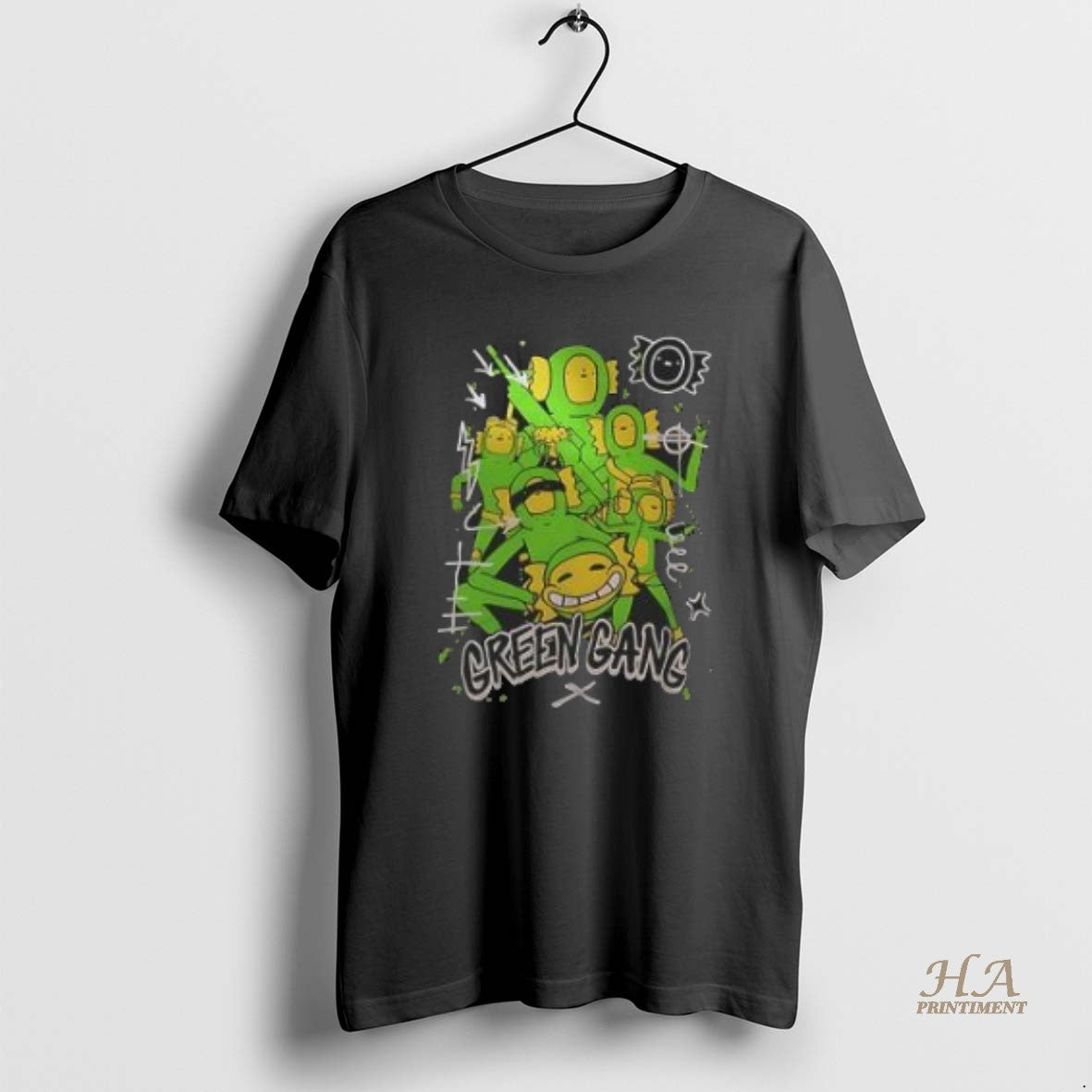 Official Green Gang Graphic Cartoon T-Shirts, Hoodie, Sweatshirt | InkNestWear.com