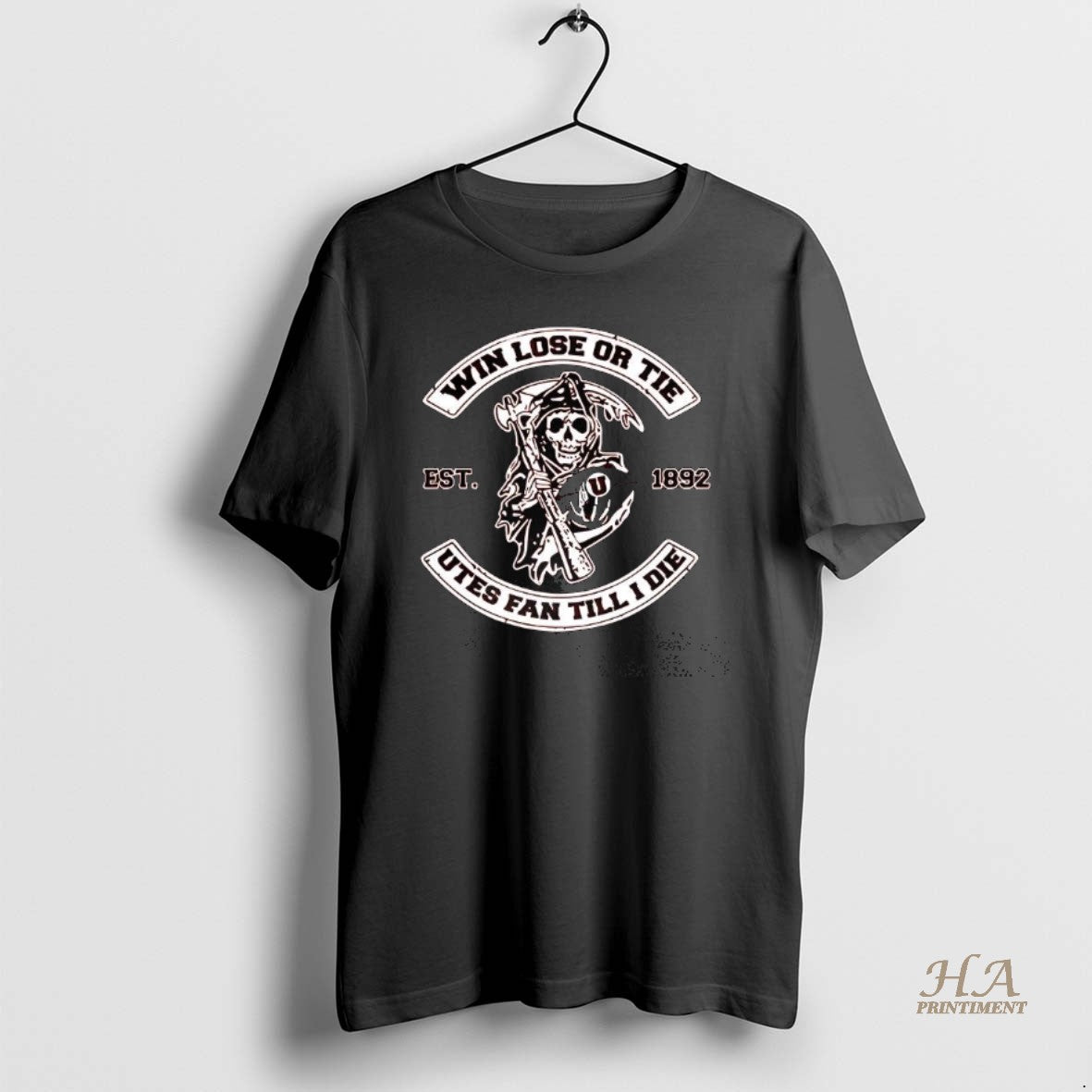 Official Grim Reaper Death Win Lose Or Tie Utah Utes Fan Till I Die T-Shirts, Hoodie, Sweatshirt | InkNestWear.com