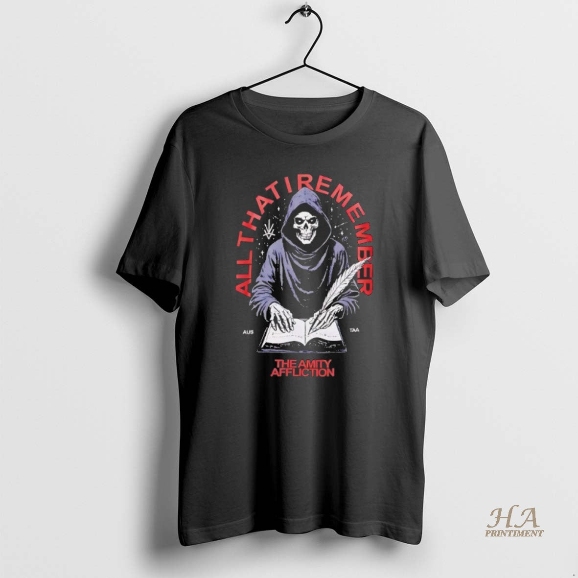 Official Grim Reaper All That I Remember The Amity Affliction T-Shirts, Hoodie, Sweatshirt | InkNestWear.com