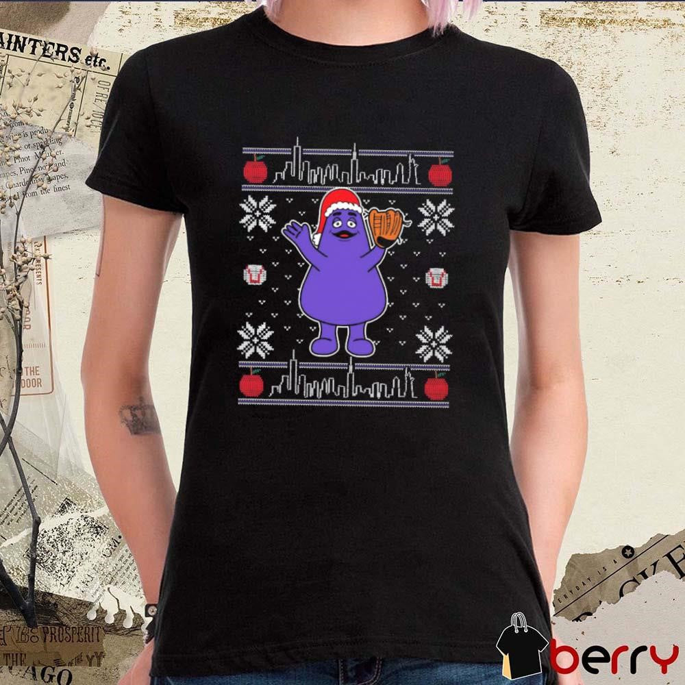 Grimace Ugly Sweater Christmas 2024 t-shirt