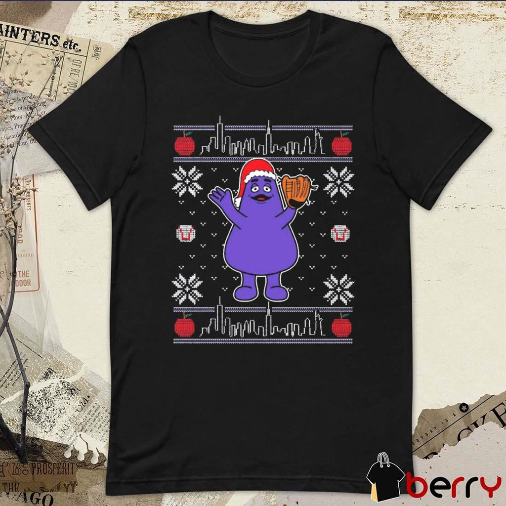 Grimace Ugly Sweater Christmas 2024 t-shirt