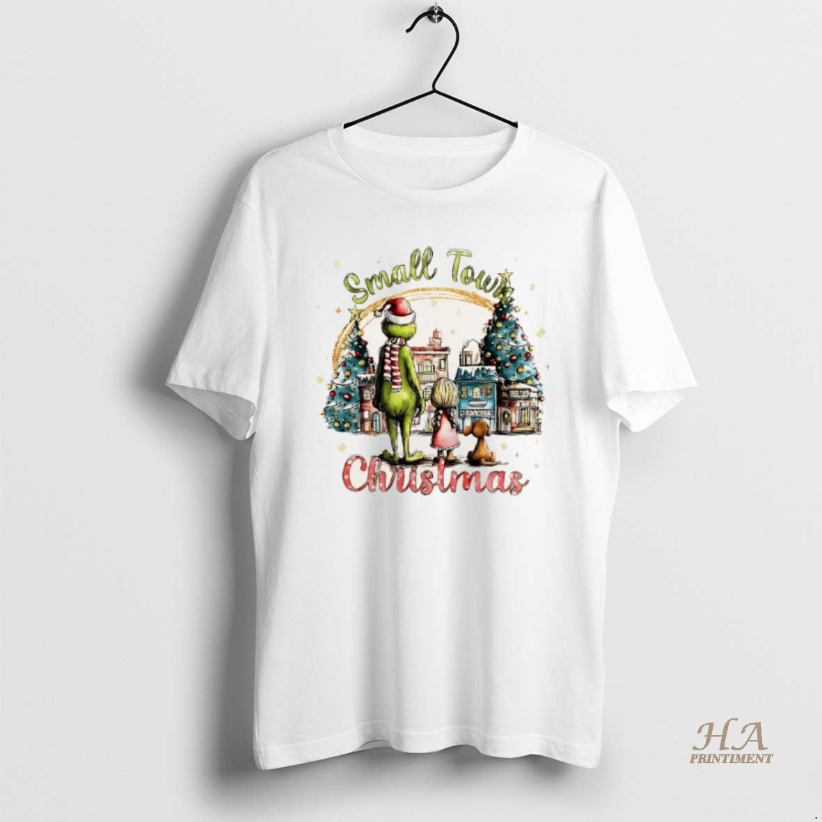 Official Grinch And Friends Small Town Christmas Christmas T-Shirts, Hoodie, Sweatshirt | InkNestWear.com