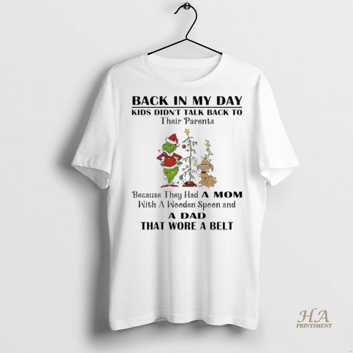 Official Grinch Christmas 2025 Back In My Day Kids Didnt Talk Back To Their Parents T-Shirts, Hoodie, Sweatshirt