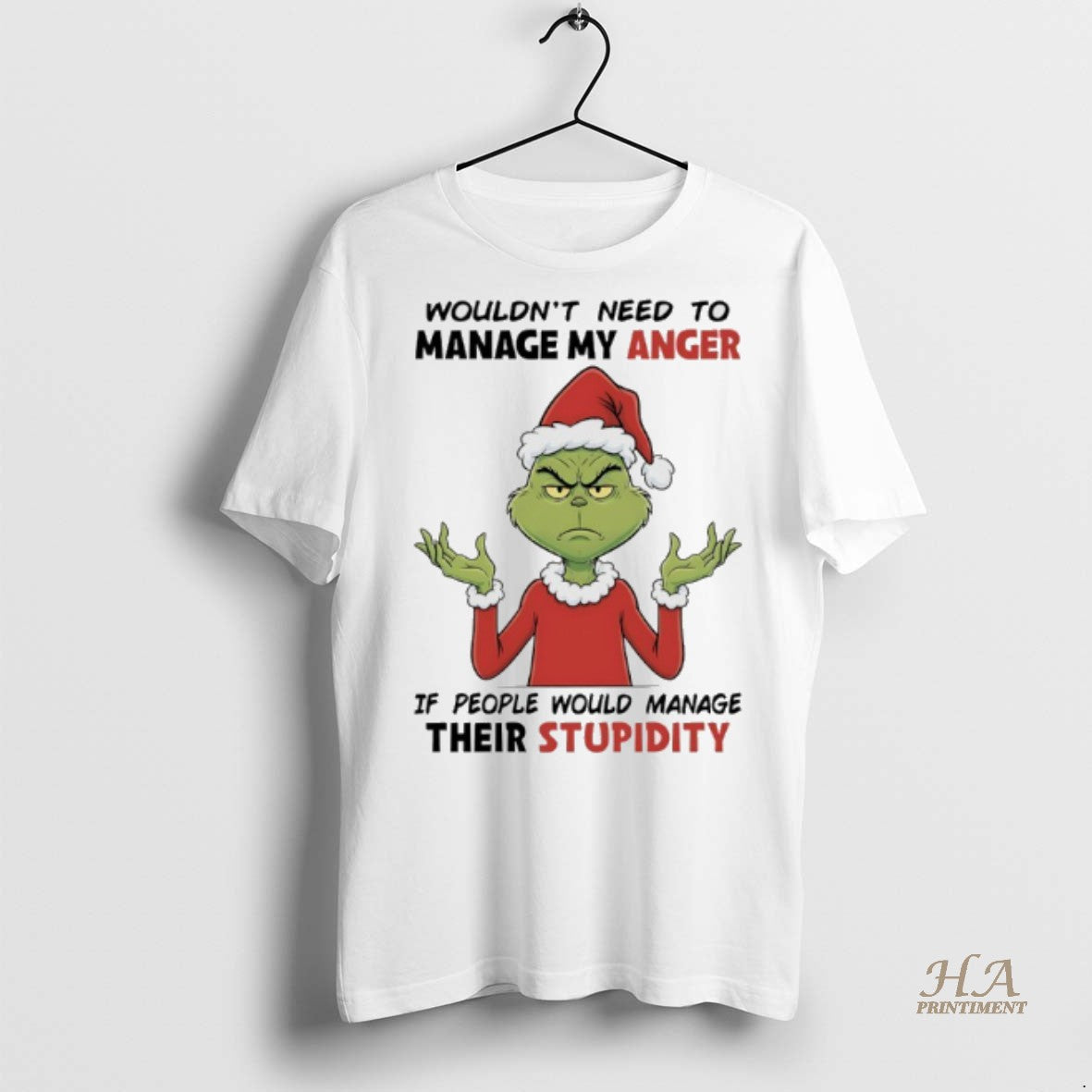 Official Grinch Christmas 2025 Wouldnt Need To Manage My Anger If People Would Manage Their T-Shirts, Hoodie, Sweatshirt