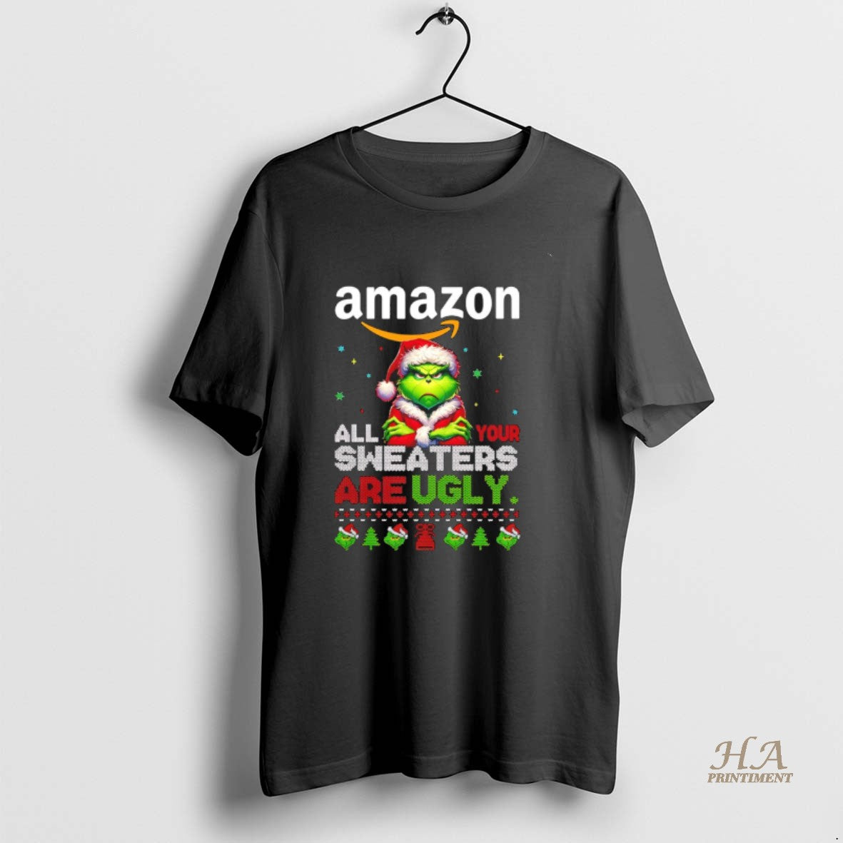 Official Grinch Christmas Amazon All Your Sweaters Are Ugly T-Shirts, Hoodie, Sweatshirt | InkNestWear.com