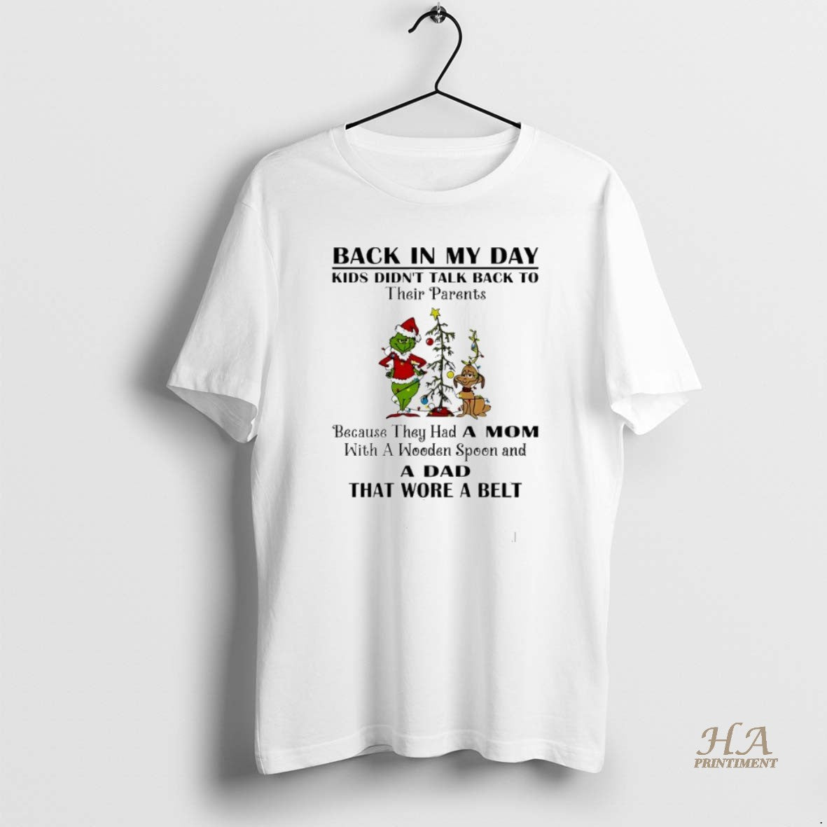 Official Grinch Christmas Back In My Day Kids Didnt Talk Back To Their Parents T-Shirts, Hoodie, Sweatshirt | InkNestWear.com