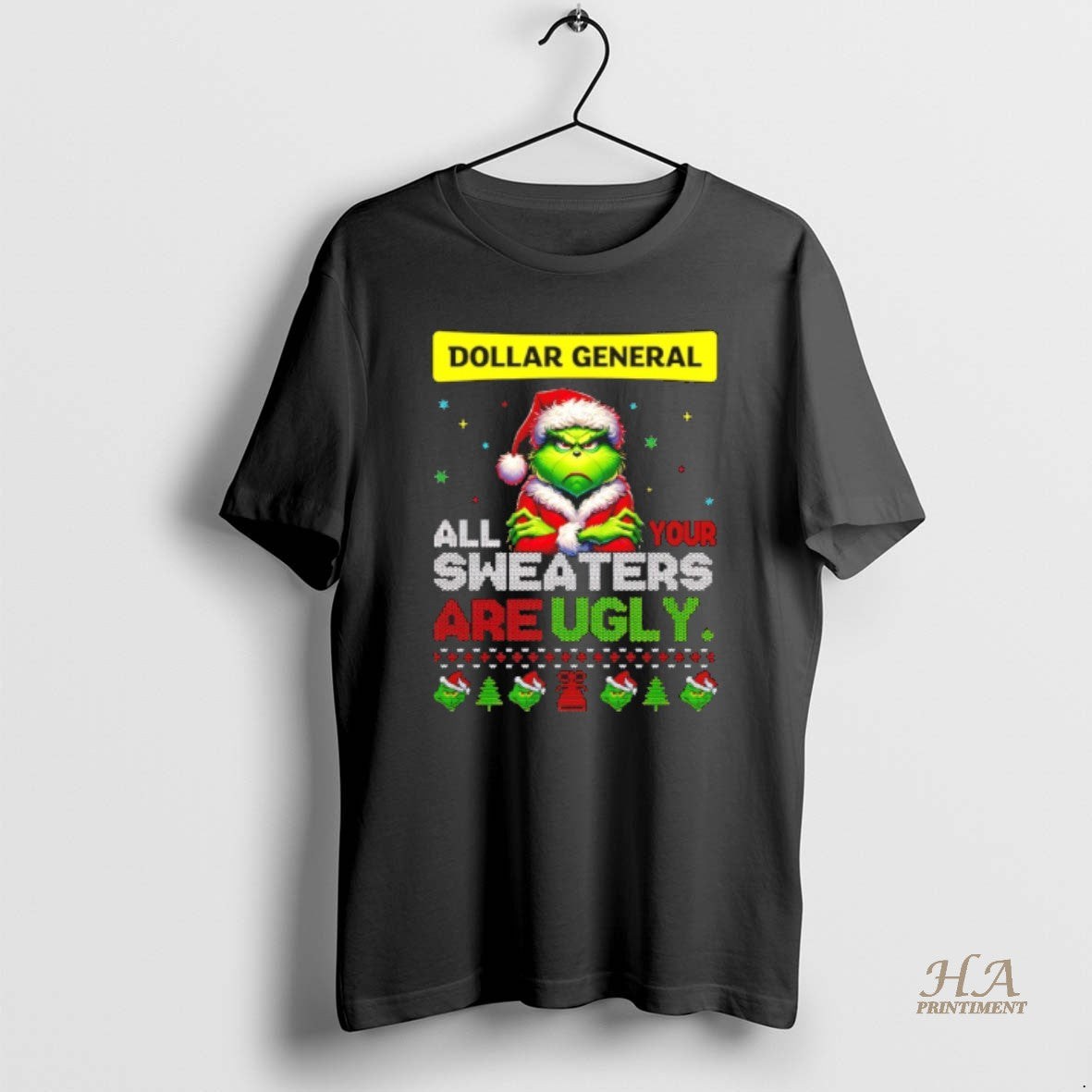Official Grinch Christmas Dollar General All Your Sweaters Are Ugly T-Shirts, Hoodie, Sweatshirt | InkNestWear.com
