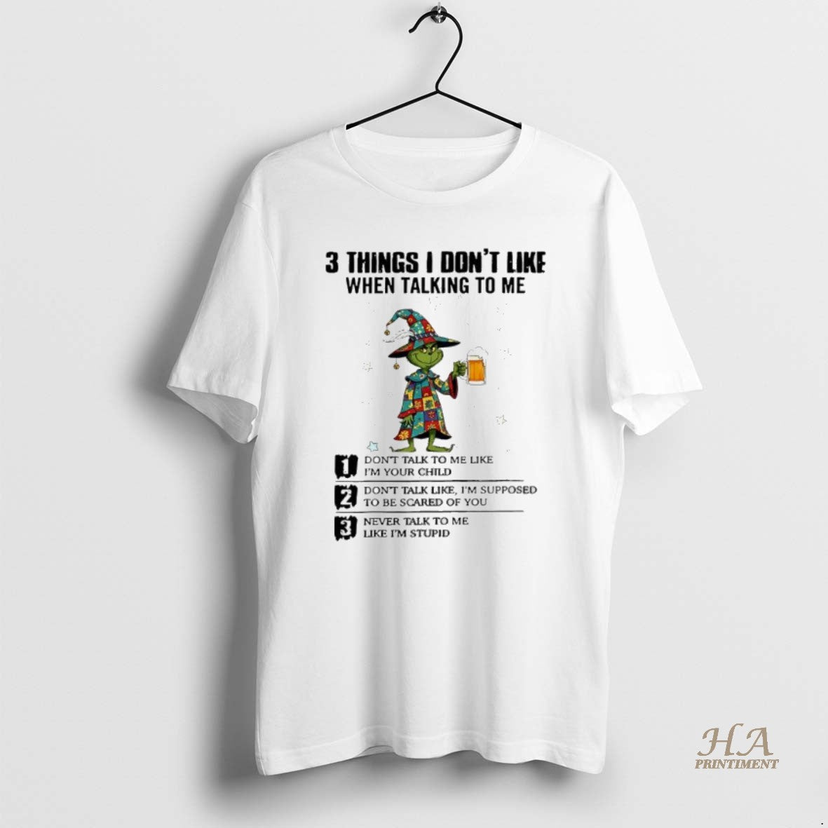 Official Grinch Christmas Things I Dont Like When Talking To Me T-Shirts, Hoodie, Sweatshirt | InkNestWear.com