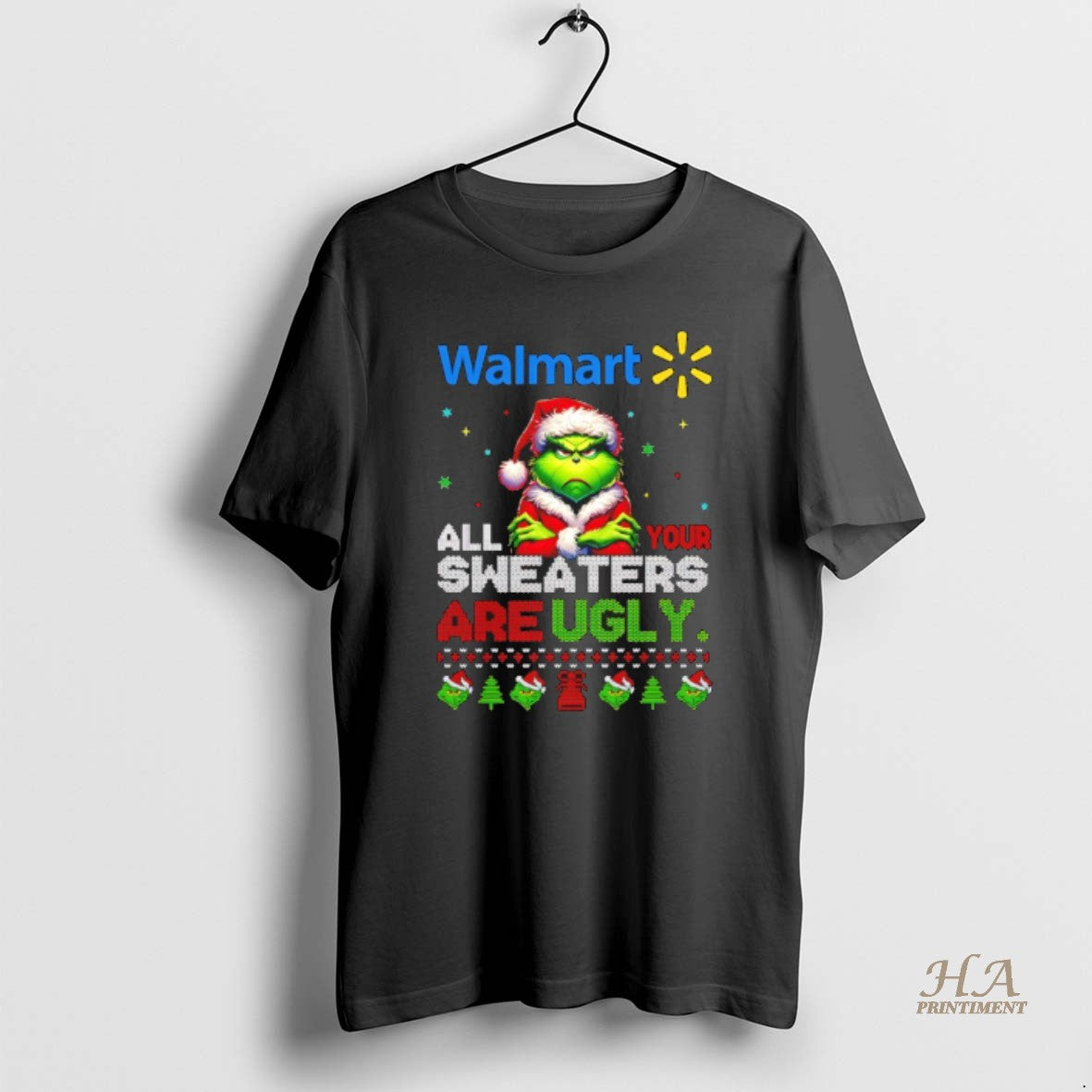 Official Grinch Christmas Walmart All Your Sweaters Are Ugly T-Shirts, Hoodie, Sweatshirt | InkNestWear.com