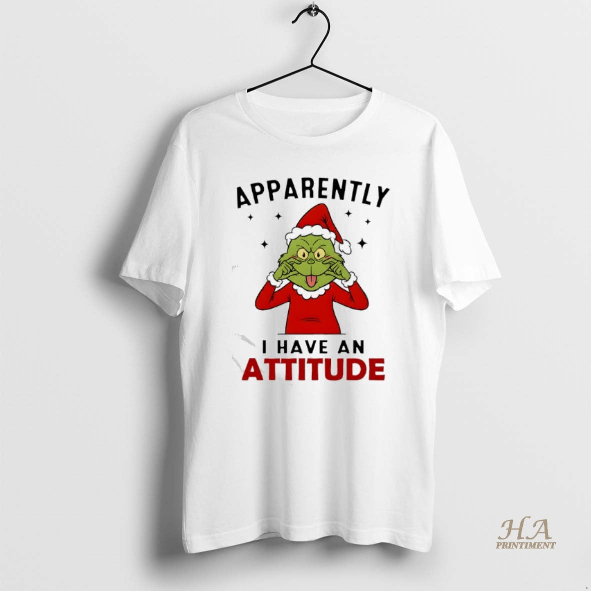 Official Grinch Christmas Apparently I Have An Attitude T-Shirts, Hoodie, Sweatshirt | InkNestWear.com