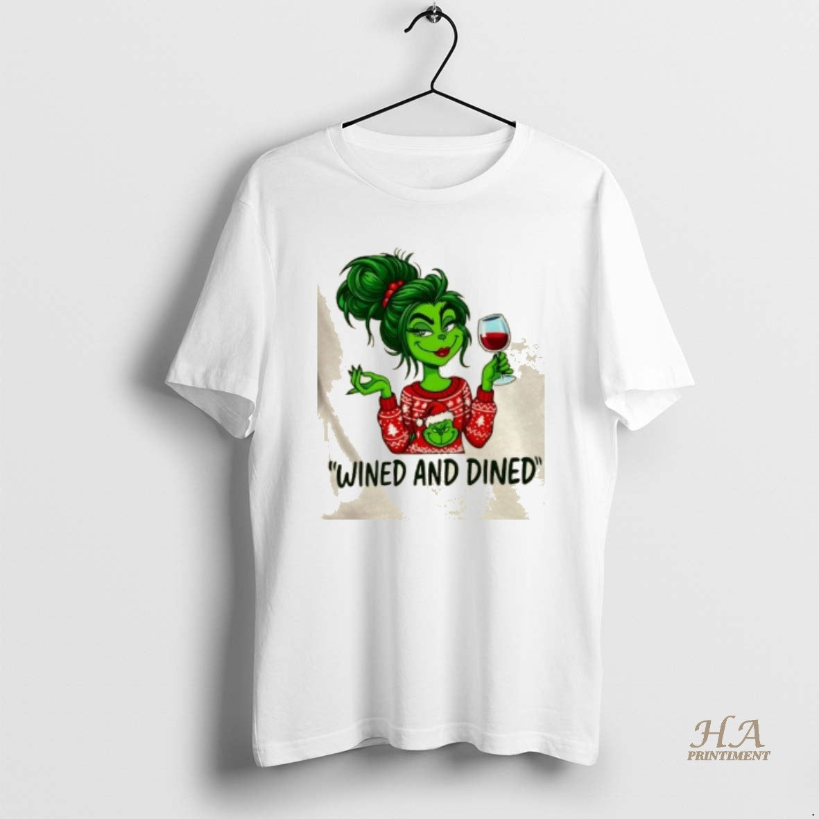 Official Grinch Girl Wined And Dined T-Shirts, Hoodie, Sweatshirt | InkNestWear.com